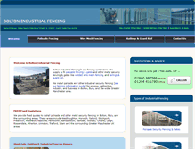 Tablet Screenshot of boltonindustrialfencing.com